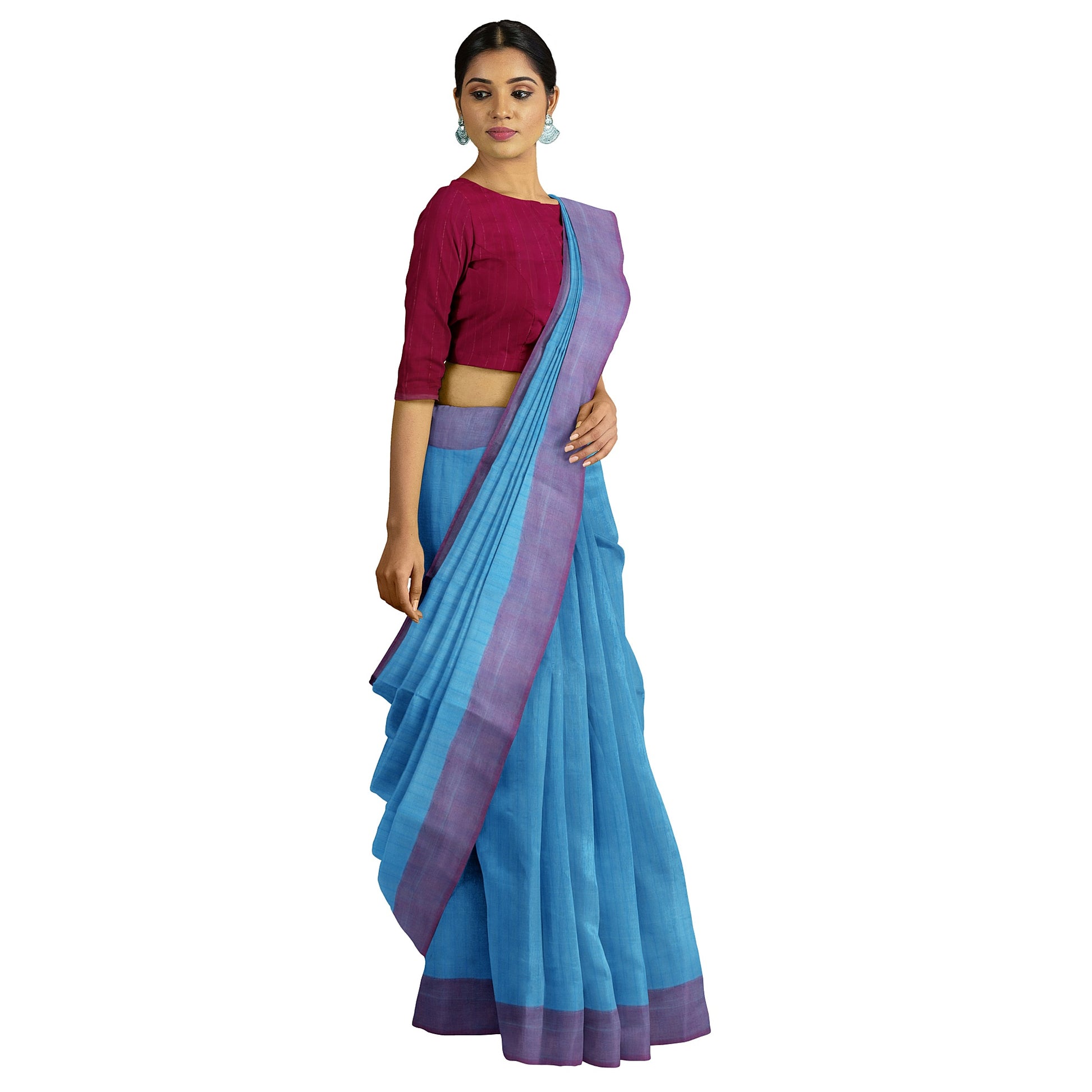 Colour combination!! | Saree kuchu designs, Indian saree blouses designs,  Indian silk sarees