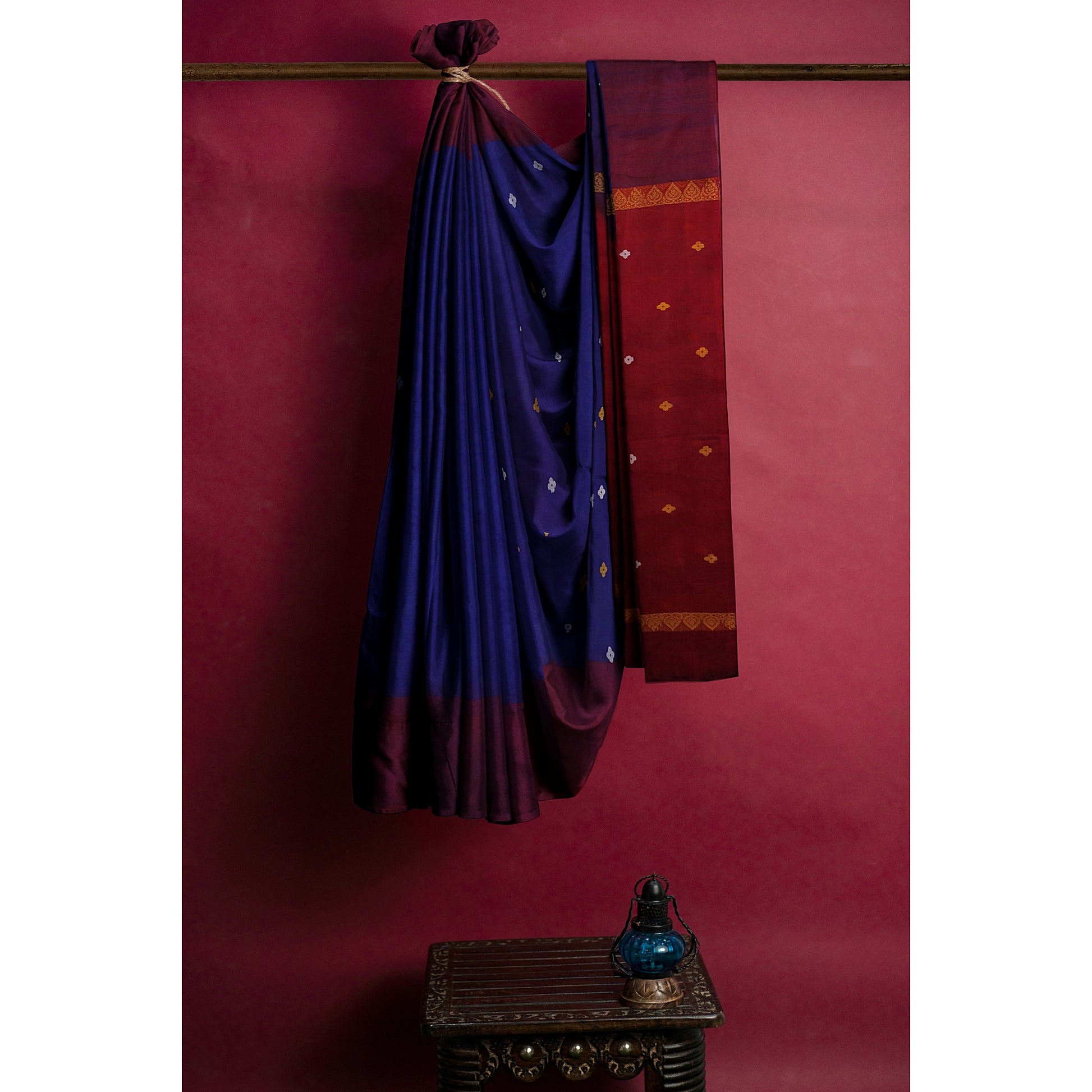 Kalyani - Handloom Kora Silk Saree with Handturned Buta freeshipping - Shreni Samudaya