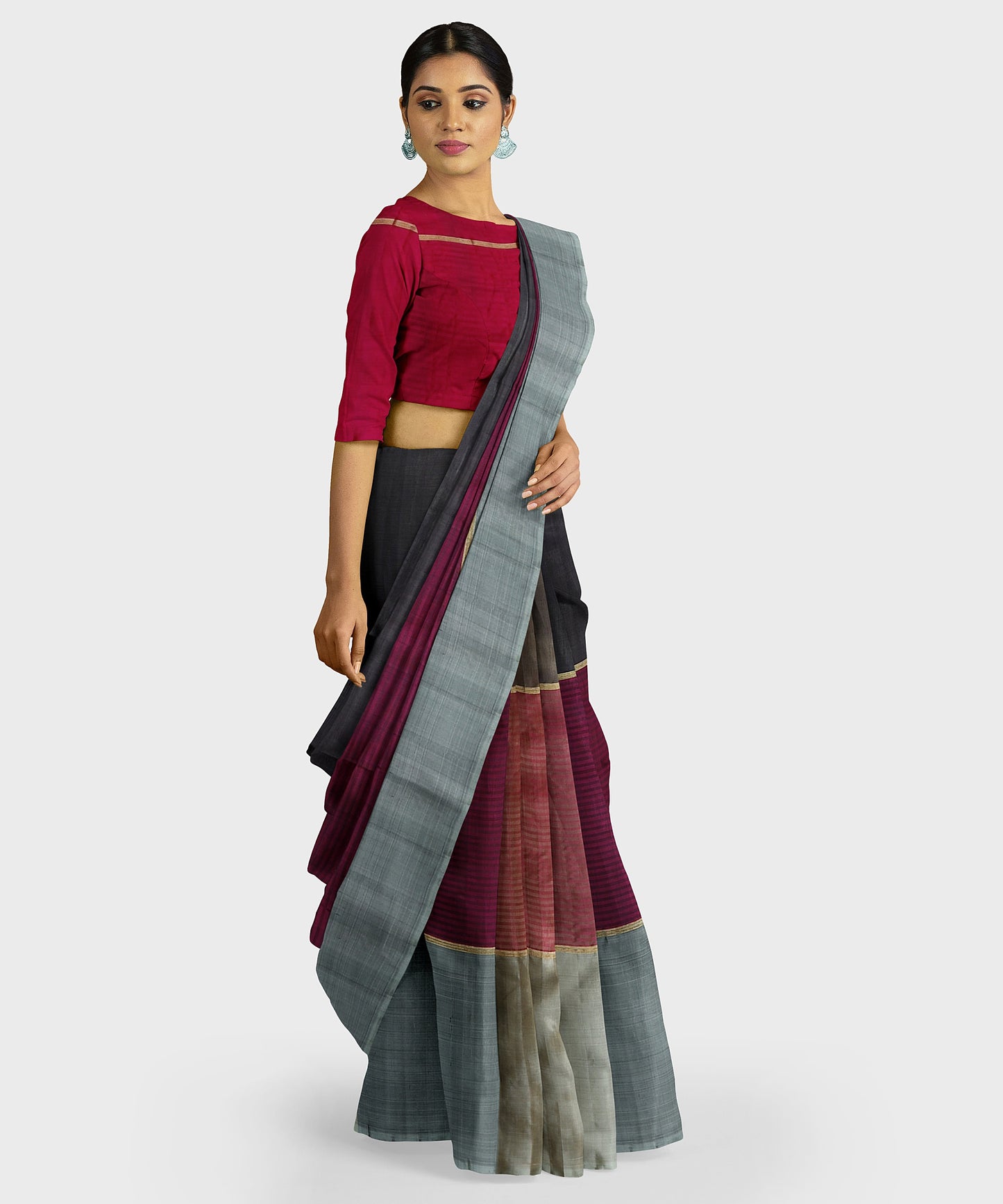 Vaishakha - 3D Silk Saree freeshipping - Shreni Samudaya