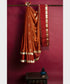 Rudrakshi Pure Silk Handloom Saree - Rust Orange freeshipping - Shreni Samudaya