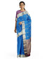 Festive Blended Saree - Blue freeshipping - Shreni Samudaya