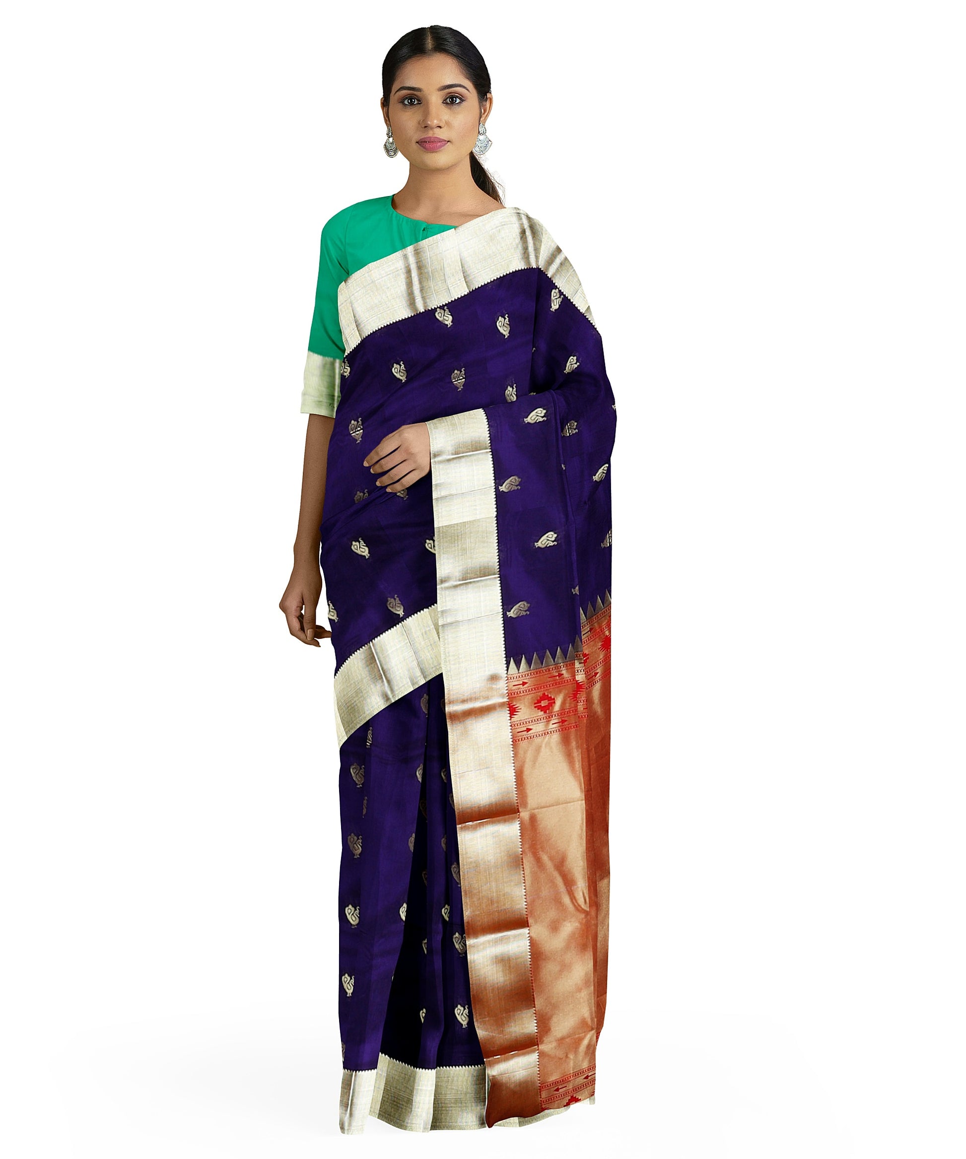 Tissue Half silk saree freeshipping - Shreni Samudaya