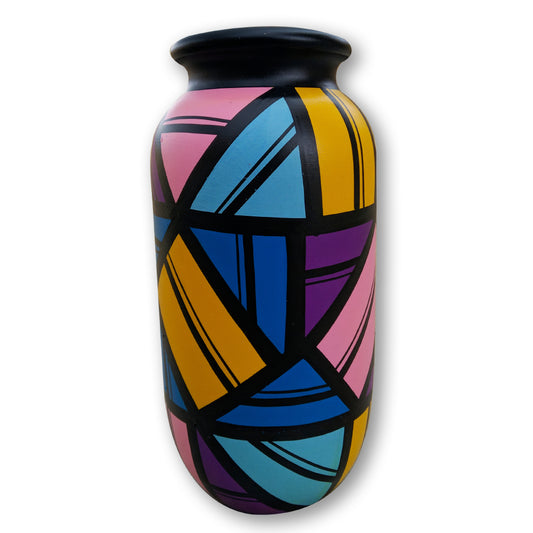 Wooden Vase - 3D Multicolour freeshipping - Shreni Samudaya