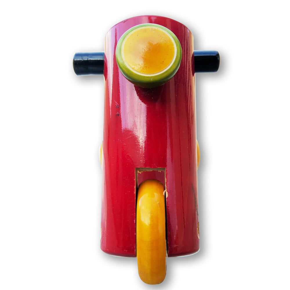 Wooden Toy 3-wheel Scooter- Red freeshipping - Shreni Samudaya