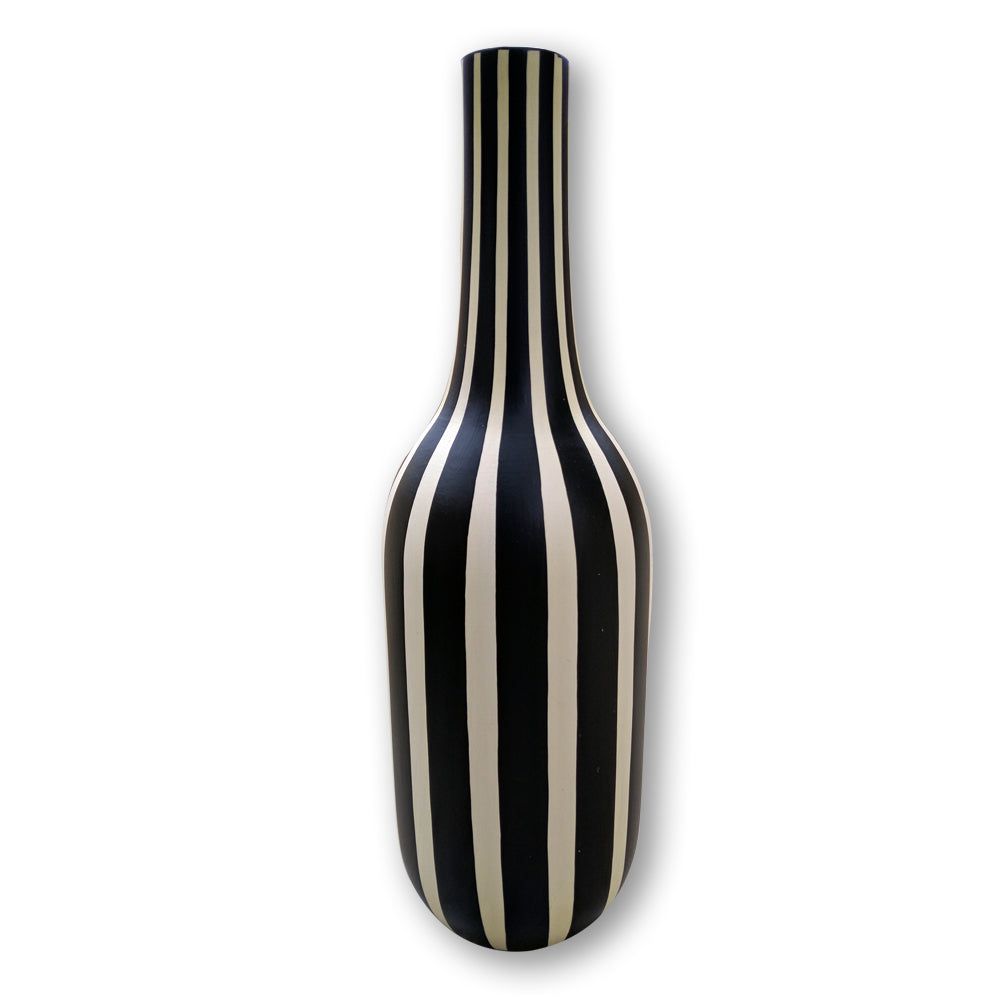 Wooden Bottle - Black and White freeshipping - Shreni Samudaya