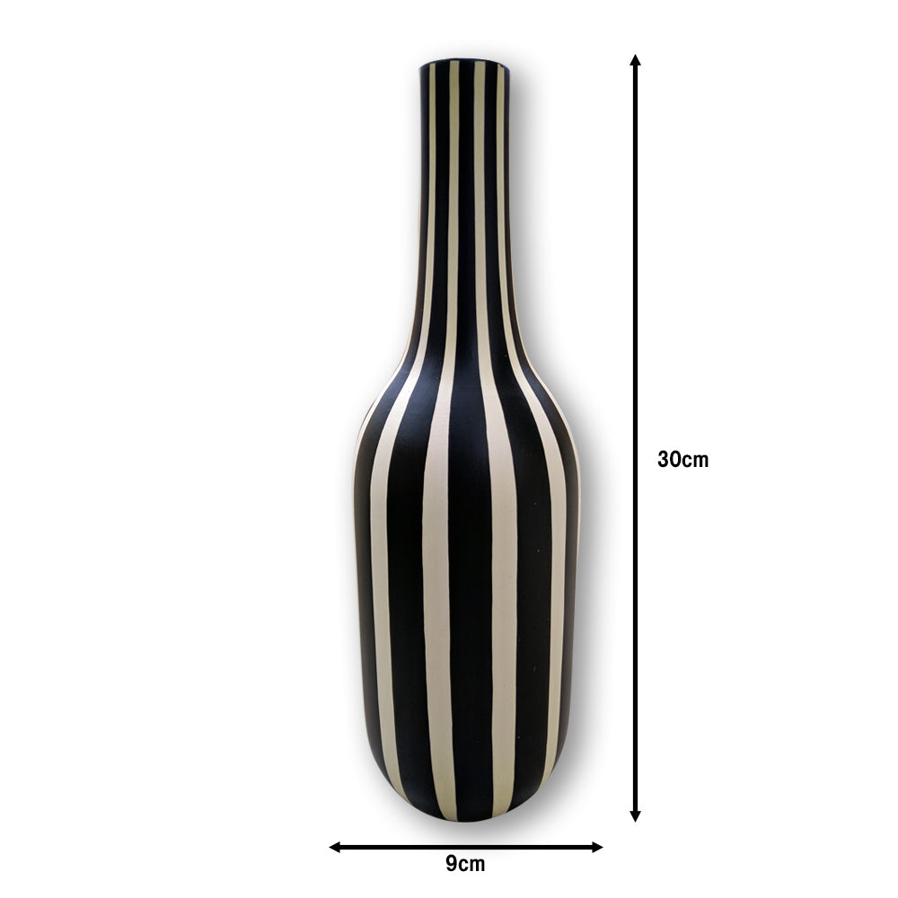 Wooden Bottle - Black and White freeshipping - Shreni Samudaya